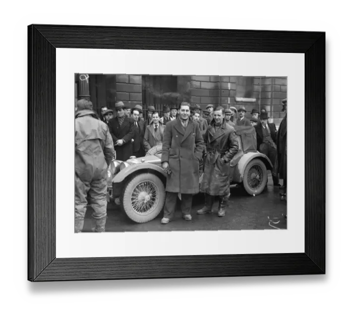 Framed Print : T C Griffiths, Monte Carlo Rally driver. 22 January 1935