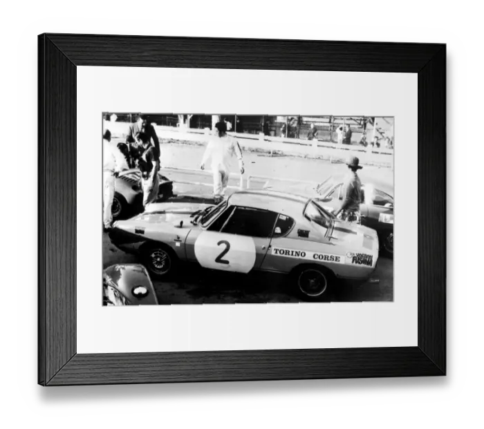 Framed Print : The new 1, 000. c. c. Racer-team sports car by bertone of Italy seen in action during