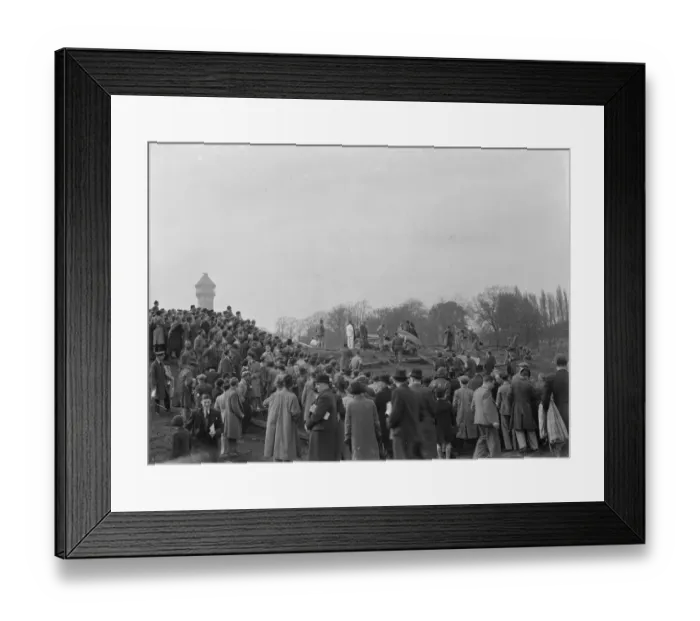 Framed Print : ERA at Crystal Palace, spectators. 1937