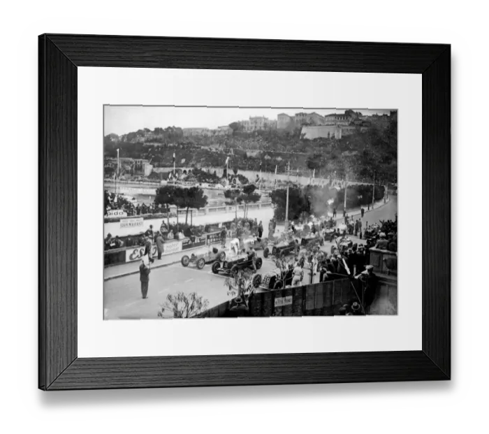 Framed Print : The start of the Monaco Grand Prix. The race was won by Italian driver Tazio Nuvolari Framed Print : The start of the Monaco Grand Prix. The race was won by Italian driver Tazio Nuvolari