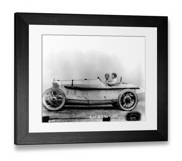 Framed Print : Ralph De Palma - 1915 Mercedes, Indianapolis 500 Winner 31 May 1915