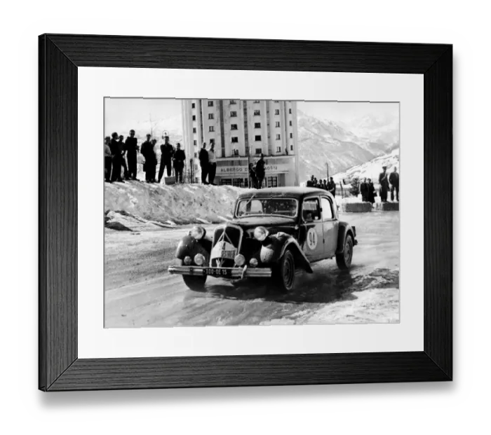 Framed Print : The winning Citroen 15CV Sestrieres Rally 1953 Framed Print : The winning Citroen 15CV Sestrieres Rally 1953
