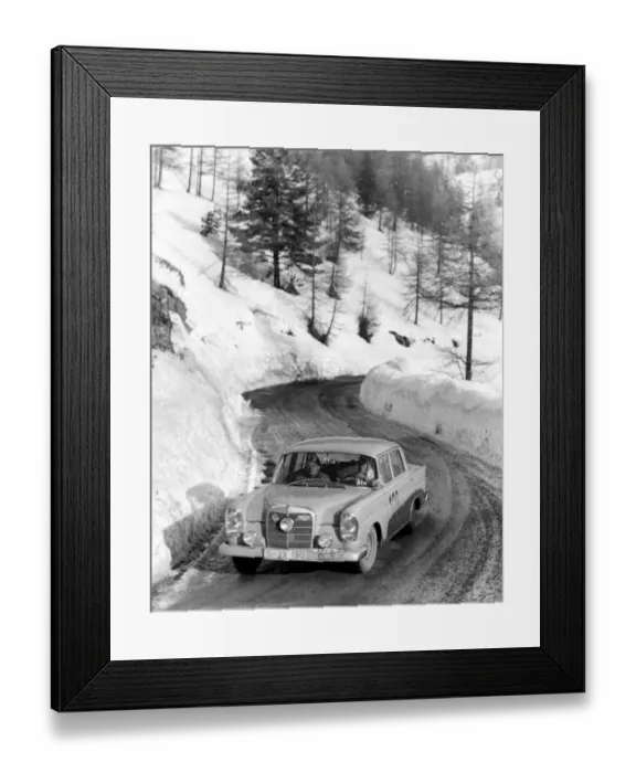 Framed Print : The 29th Monte Carlo Rally won by a Mercedes 128 driven by German pair Walter Schock Framed Print : The 29th Monte Carlo Rally won by a Mercedes 128 driven by German pair Walter Schock
