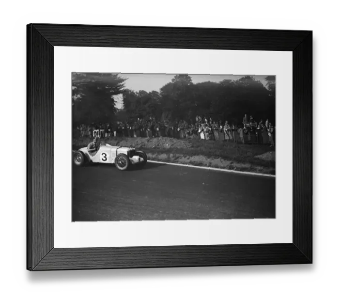 Framed Print : H Stuart Wilton in his MG compete during the Crystal Palace road race. 1938