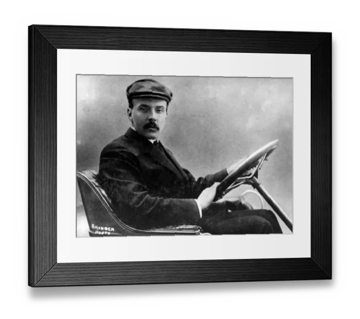 Framed Print : Maurice Farman : born 1878 French Motor car racing driver Framed Print : Maurice Farman : born 1878 French Motor car racing driver