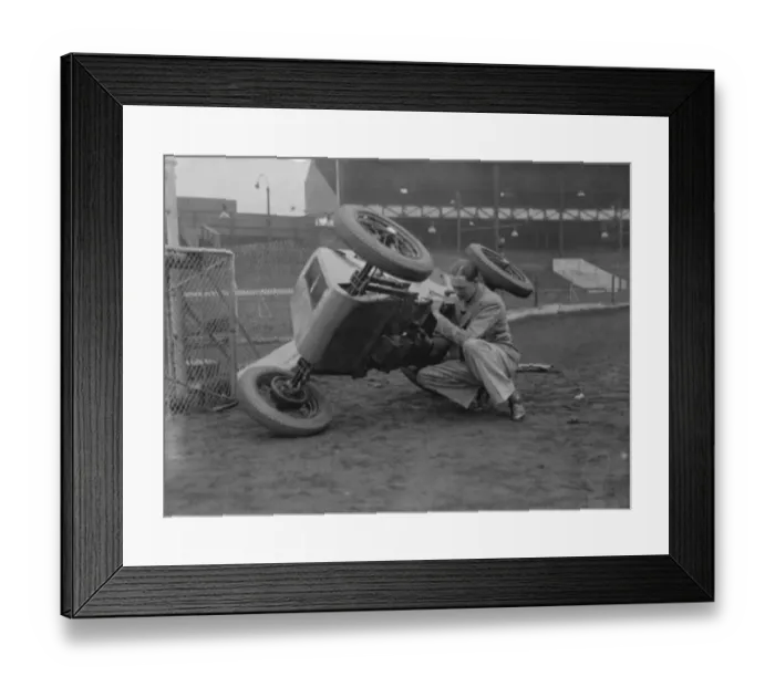 Framed Print : West Ham speedway to introduce midget car racing. Brooklands record holder designs new baby Framed Print : West Ham speedway to introduce midget car racing. Brooklands record holder designs new baby