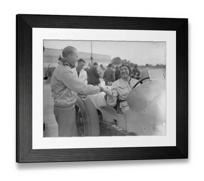 Framed Print : With Sir Malcolm Campell acting as starter, the first 500km race took place at Brooklands Framed Print : With Sir Malcolm Campell acting as starter, the first 500km race took place at Brooklands