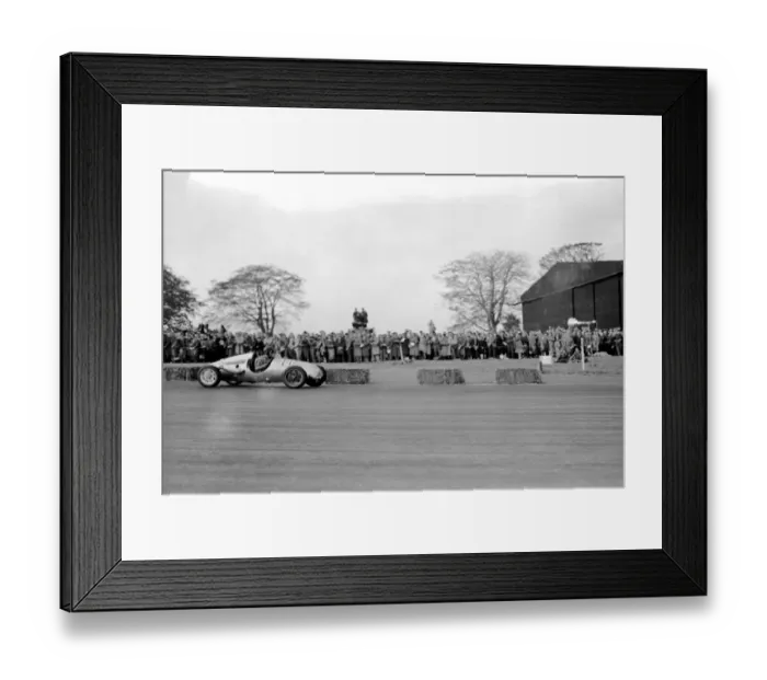 Framed Print : Spike Rhiando (U. S. A. ) winning the 500 c. c. in a J. A. P. car 3rd October 1948 Framed Print : Spike Rhiando (U. S. A. ) winning the 500 c. c. in a J. A. P. car 3rd October 1948