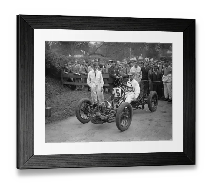 Framed Print : Joystick Special, freak car, competes in famous Shelsley Walsh Climb. The Joystick Framed Print : Joystick Special, freak car, competes in famous Shelsley Walsh Climb. The Joystick