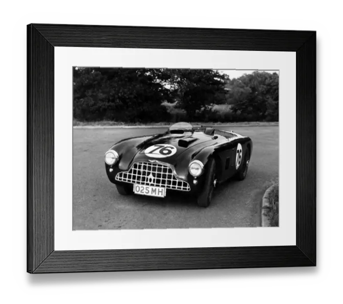 Framed Print : One of the Works Team Cars for the 1952 Monarco Grand Prix, an Aston Martin DB3 1952
