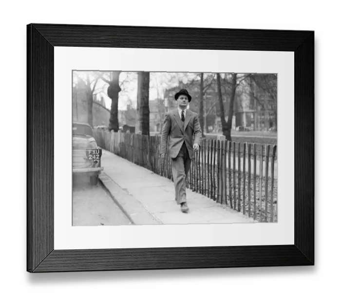 Framed Print : Bruce Woodcocks first fight in the USA against Tony Mauriello will be televised