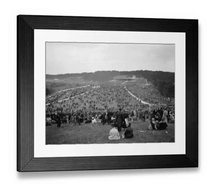 Framed Print : Goodwood racecourse, Sussex, England. The scene from Trundles Hill Framed Print : Goodwood racecourse, Sussex, England. The scene from Trundles Hill