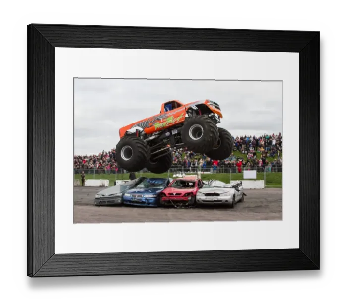 Framed Print : Podzilla Monster Truck 2014 Santa Pod Raceway Podington, nr Wellingborough, Northants Framed Print : Podzilla Monster Truck 2014 Santa Pod Raceway Podington, nr Wellingborough, Northants