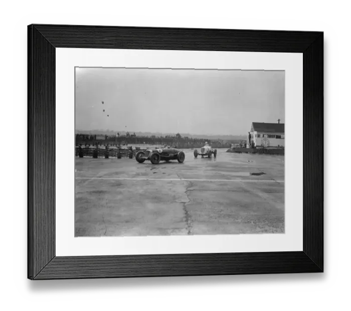 Framed Print : Whitney Straight wins international track race at Brooklands with average speed of Framed Print : Whitney Straight wins international track race at Brooklands with average speed of