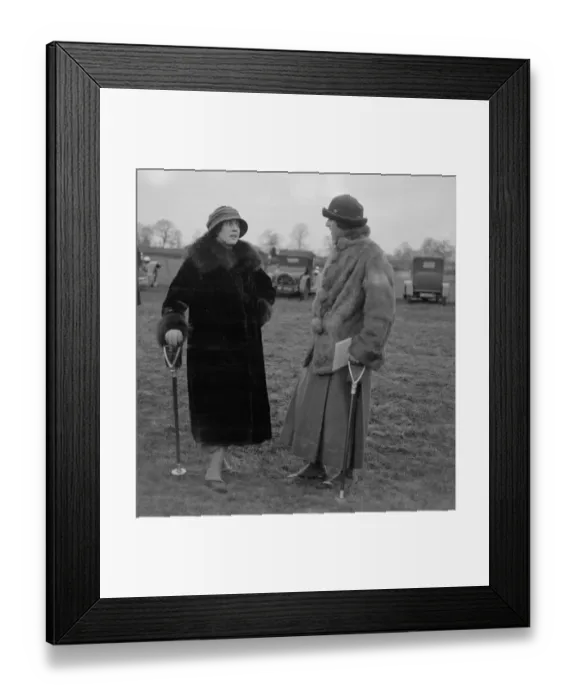 Framed Print : Bullingdon Club Point To Point at Launton. Lady Peyton (left ) Framed Print : Bullingdon Club Point To Point at Launton. Lady Peyton (left )