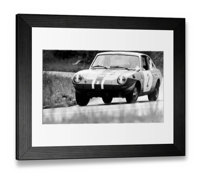 Framed Print : The new 1, 000. c. c. Racer-team sports car by bertone of Italy seen in action during