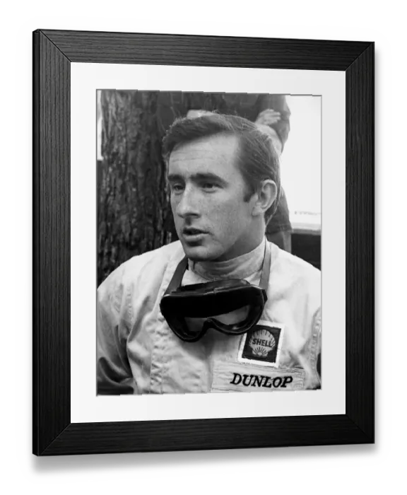 Framed Print : Jackie Stewart - Formula One World Championship driver, seen here in Monarco in the late sixties Framed Print : Jackie Stewart - Formula One World Championship driver, seen here in Monarco in the late sixties