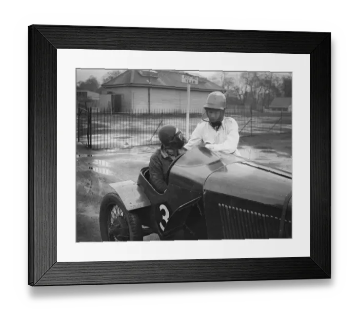 Framed Print : A contrast in face protectors for women speedway racers. Two famous women motorists Framed Print : A contrast in face protectors for women speedway racers. Two famous women motorists