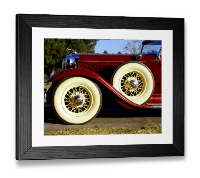 Framed Print : 1931 car - Lincoln Model K Sport Phaeton duel cowl four door - In Greek mythology