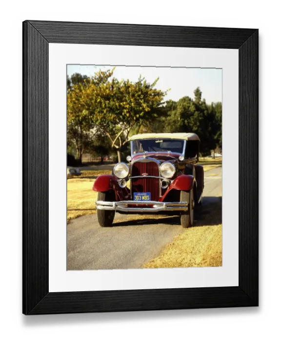 Framed Print : 1931 car - Lincoln Model K Sport Phaeton duel cowl four door - In Greek mythology
