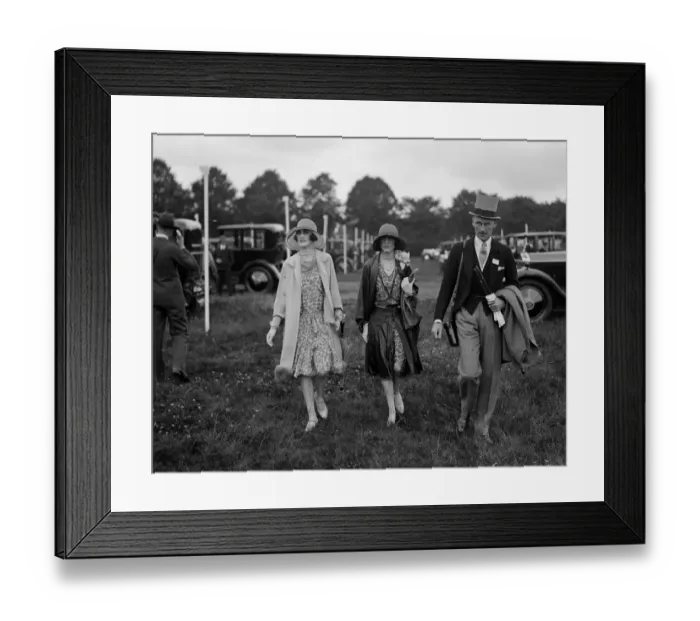 Framed Print : Ascot Miss Angela, Mrs and Major Larnach Nevill 1931 Framed Print : Ascot Miss Angela, Mrs and Major Larnach Nevill 1931