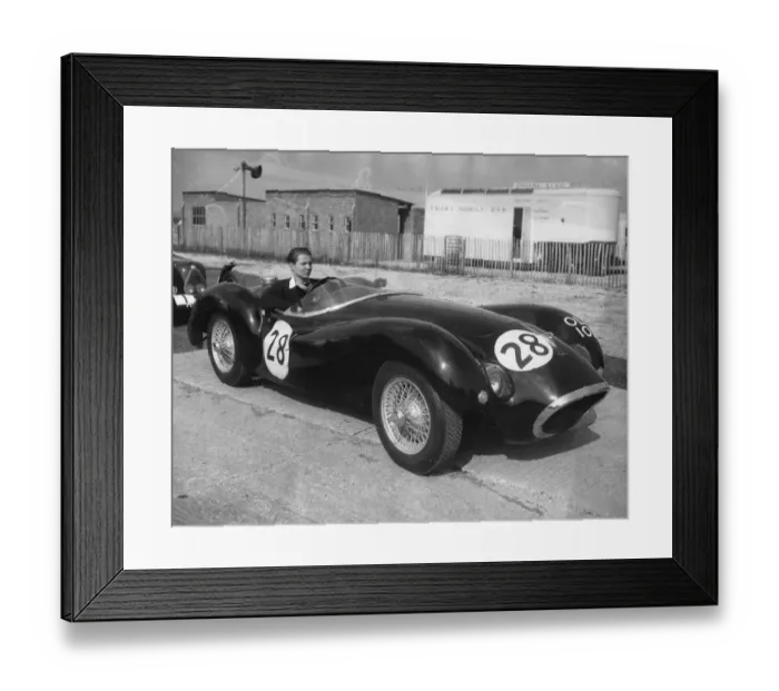 Framed Print : 5 April 1954 Tom Sopwith, son of the millionaire yachtsman and aeroplane manufacturer