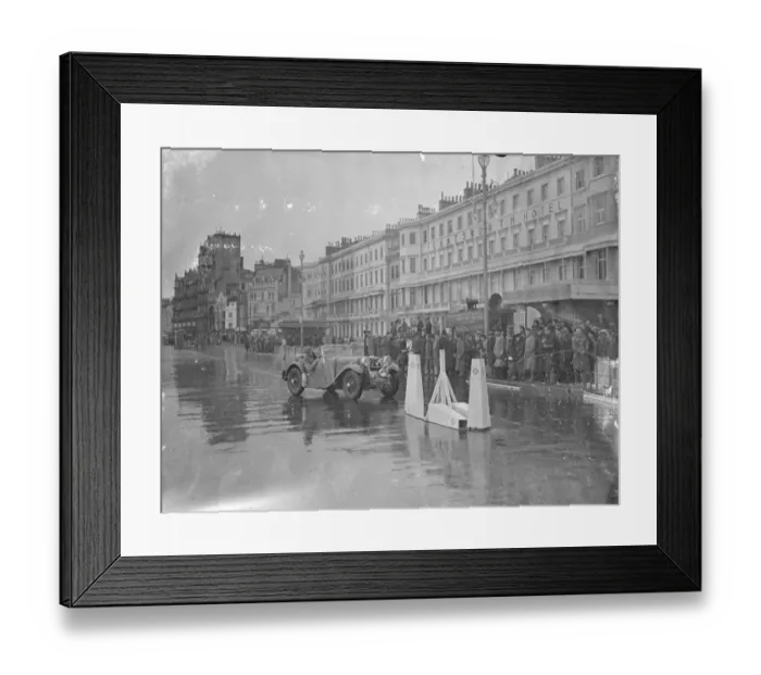 Framed Print : Rough weather greets RAC Rally Competitors at Hastings. After spending two days Framed Print : Rough weather greets RAC Rally Competitors at Hastings. After spending two days
