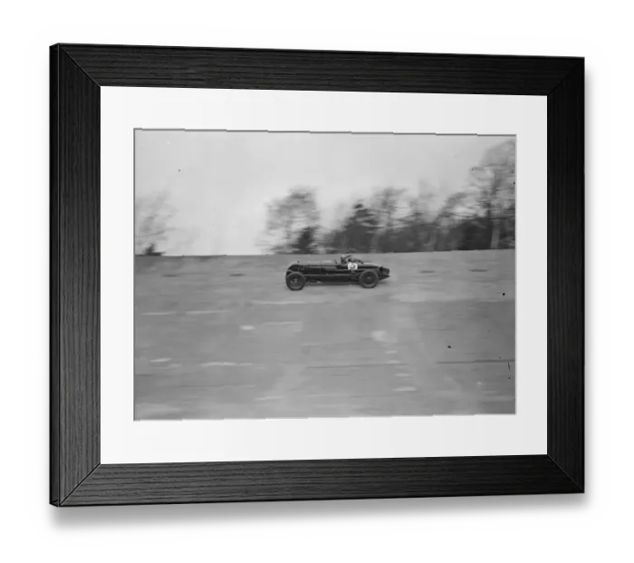Framed Print : Captain Sir Henry Birkin in his car speeding around the Brooklands track Framed Print : Captain Sir Henry Birkin in his car speeding around the Brooklands track