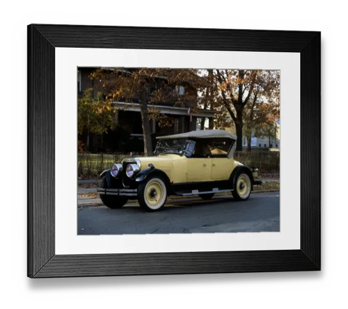 Framed Print : Transport Road 1926 Cunningham V6 Sport Touring