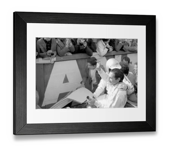 Framed Print : Le Mans, France: A British Built, American powered five litre Ford Sports Car, driven Framed Print : Le Mans, France: A British Built, American powered five litre Ford Sports Car, driven