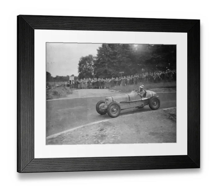 Framed Print : Mrs Roy Eccles, the only woman competitor to drive on the new Crystal Palace roadracing circuit