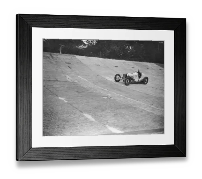 Framed Print : Women racing drivers practice for the bank holiday meet at Brooklands. Miss Allan Framed Print : Women racing drivers practice for the bank holiday meet at Brooklands. Miss Allan