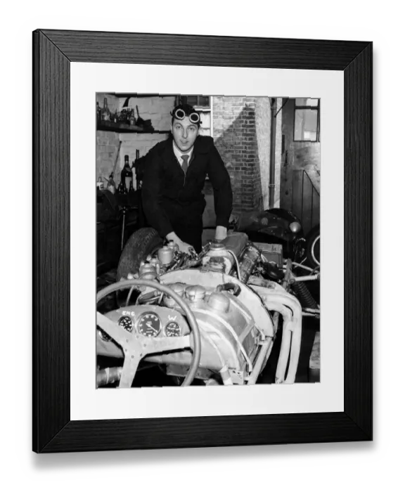 Framed Print : Motor Racing at the Crystal Palace track will be licensee Dennis Taylor of Eltham Framed Print : Motor Racing at the Crystal Palace track will be licensee Dennis Taylor of Eltham