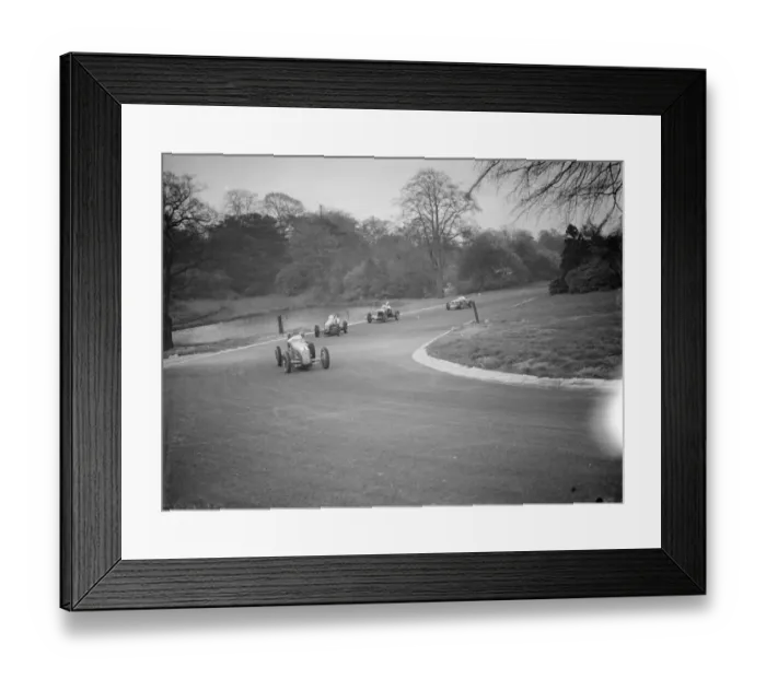 Framed Print : Race cars take the Pond hair pin. 1938 Crystal Palace Framed Print : Race cars take the Pond hair pin. 1938 Crystal Palace