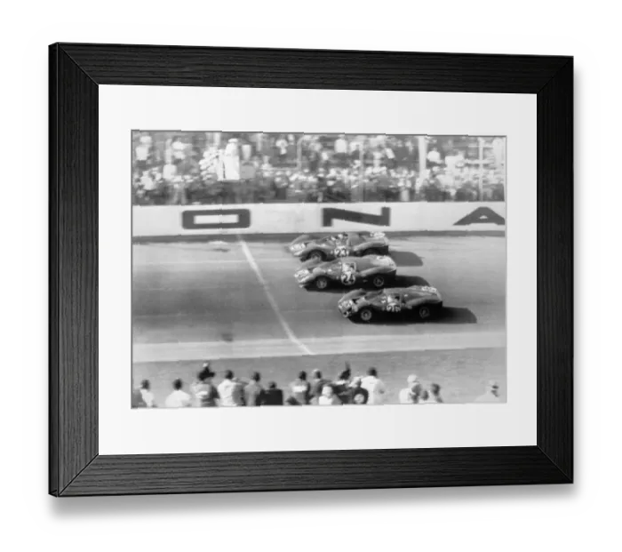 Framed Print : Daytona Beach, Florida: Spectators line both sides of the Daytona Beach race track on March 5th Framed Print : Daytona Beach, Florida: Spectators line both sides of the Daytona Beach race track on March 5th