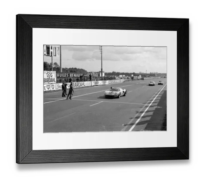 Framed Print : Le Mans, France: A British Built, American powered five litre Ford Sports Car, driven Framed Print : Le Mans, France: A British Built, American powered five litre Ford Sports Car, driven