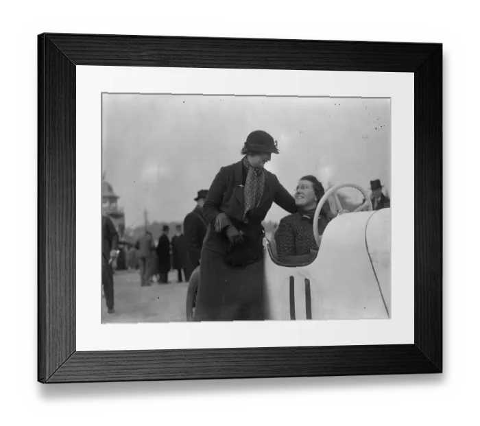 Framed Print : Women beats men at first brookland. 14 March 1936 Framed Print : Women beats men at first brookland. 14 March 1936
