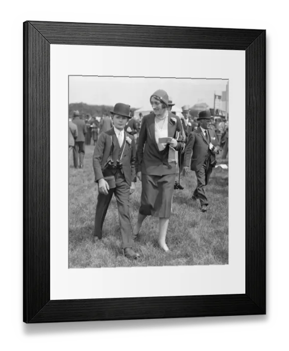 Framed Print : Epsom Summer Meeting at Epsom racecourse. The Honourable Mrs George Lambton Framed Print : Epsom Summer Meeting at Epsom racecourse. The Honourable Mrs George Lambton