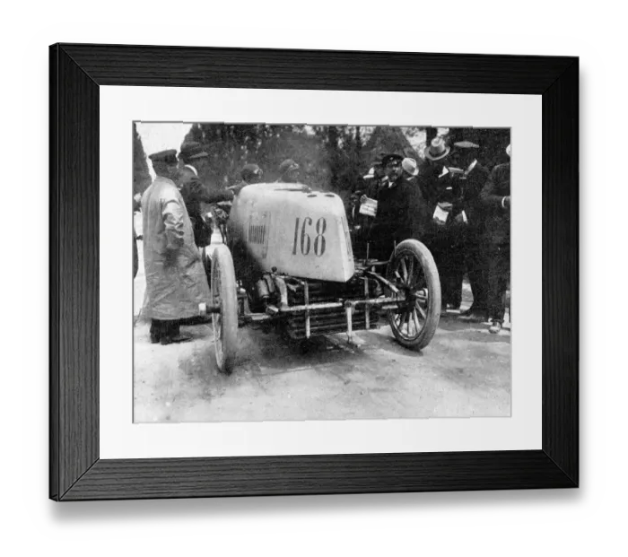 Framed Print : The winner of the heavy car contest: M. Gabriel and his Mors at Bordeaux. 30 May 1903 Framed Print : The winner of the heavy car contest: M. Gabriel and his Mors at Bordeaux. 30 May 1903