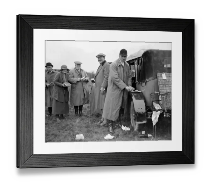 Framed Print : Avon Valley Coursing meet at Downton Hampshire. Mr A. E. Brice the well known coursing Framed Print : Avon Valley Coursing meet at Downton Hampshire. Mr A. E. Brice the well known coursing
