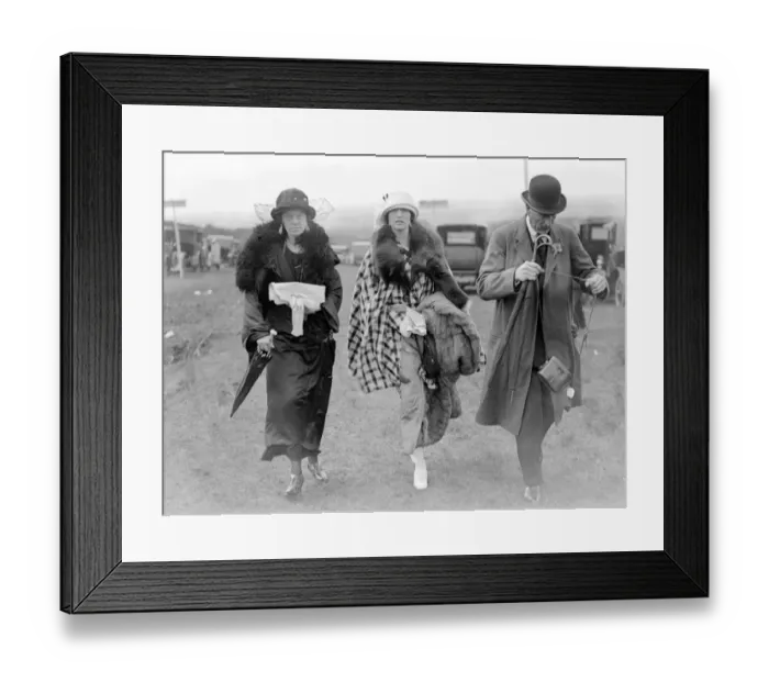 Framed Print : Honorable Mrs Brooke, Mrs Charles A. Cartwright and Sir Pery Pole at the Glorious