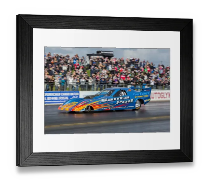 Framed Print : Fireforce 3 Jet Funny Car 2014 Santa Pod Raceway Podington, nr Wellingborough