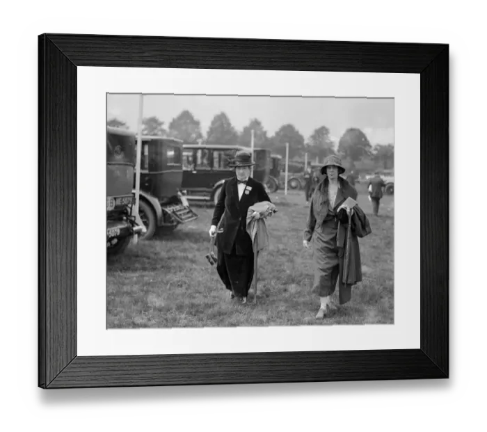 Framed Print : At the Royal Ascot race meeting - Lady James Douglas and a friend Framed Print : At the Royal Ascot race meeting - Lady James Douglas and a friend