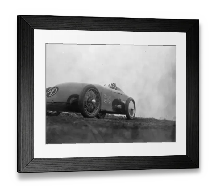 Framed Print : G E T Eyston prepares for attack on world speed record for baby cars at Pendine Sands Framed Print : G E T Eyston prepares for attack on world speed record for baby cars at Pendine Sands
