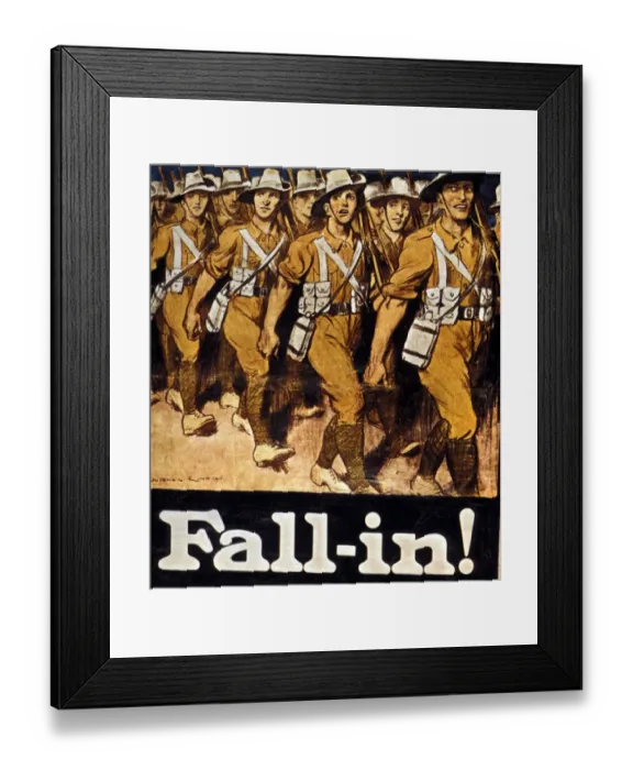 Framed Print : WWI Recruitment Poster. Australia