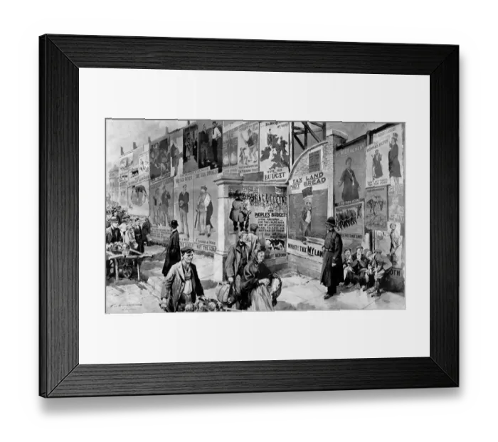 Framed Print : This illustration of Britans general election campaign published in L Illustration Framed Print : This illustration of Britans general election campaign published in L Illustration