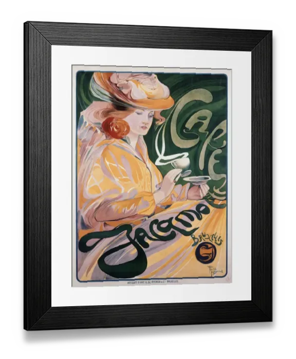 Framed Print : Cafe Jacqmotte by Nicolas Toussaint Charlet Nicolas Toussaint Charlet (December 20
