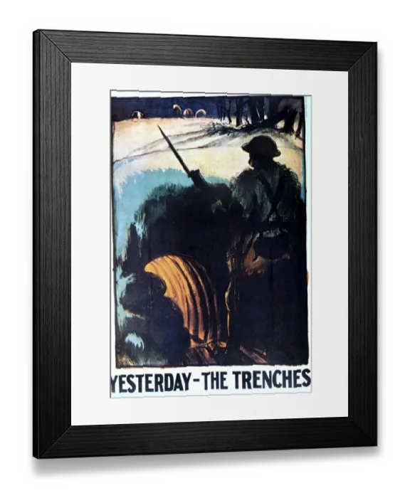 Framed Print : WWI Poster