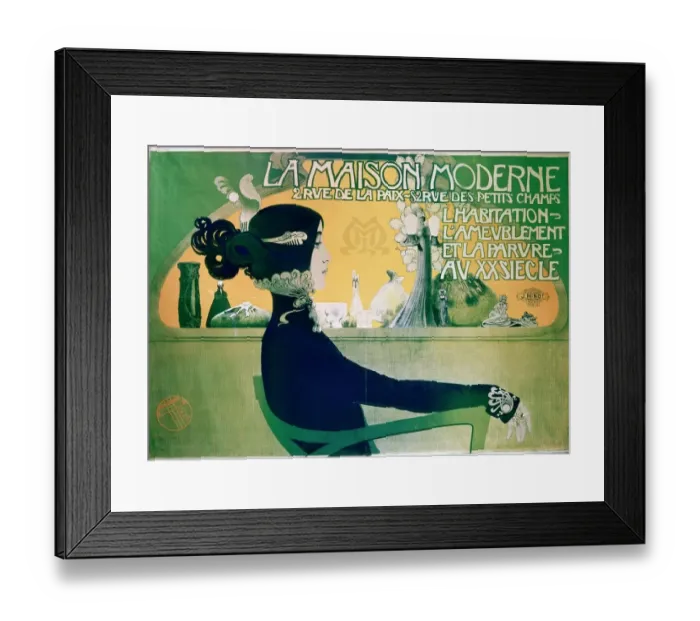 Framed Print : La Maison Moderne c. 1902 (poster) by Manuel Orazi (1898-1934) Location Musee des Arts Decoratifs Framed Print : La Maison Moderne c. 1902 (poster) by Manuel Orazi (1898-1934) Location Musee des Arts Decoratifs