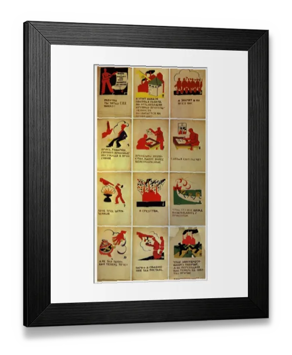 Framed Print : Mayakovsky Vladimir - Comrade, have you read the Council of Peoples Comissars Mandate? 1921